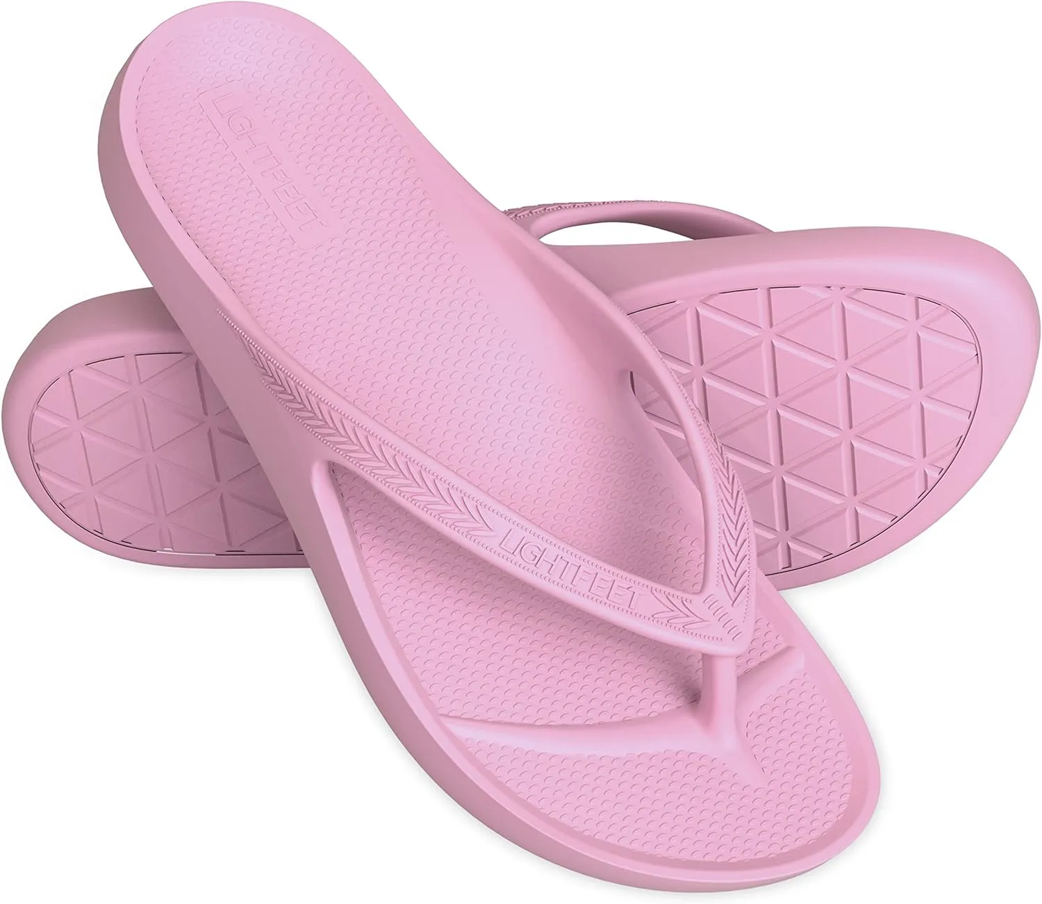 LightFeet Arch Support Flip Flops – Australian Podiatrists Designed FlipFlops for Women & Men Prevent Tired Aching Legs | Unisex Orthotic Plantar Fasciitis Flip Flops Made From Recycled Materials