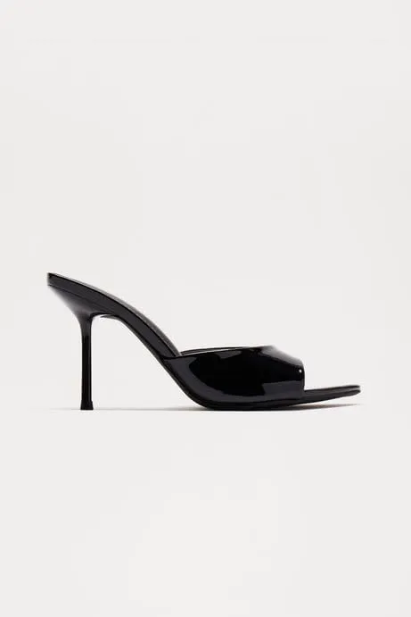 Liliana Women's Peep Toe Mule with Stiletto Heel Sandal