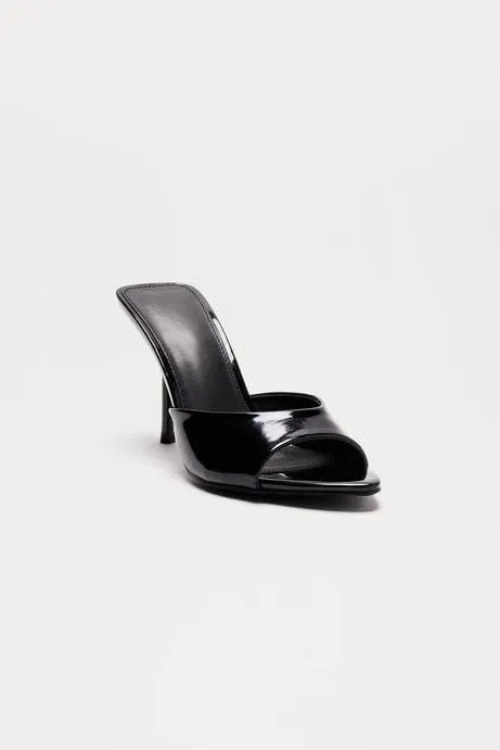 Liliana Women's Peep Toe Mule with Stiletto Heel Sandal
