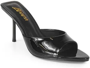 Liliana Women's Peep Toe Mule with Stiletto Heel Sandal