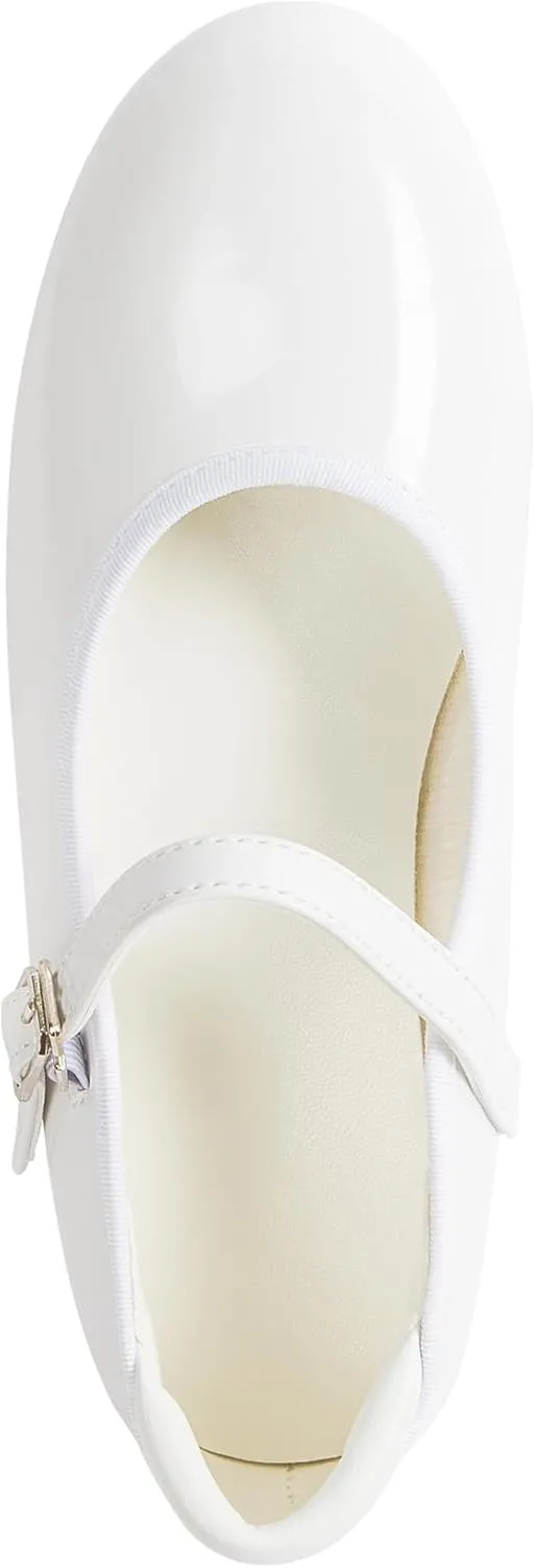 Linodes Economy Unisex-Child Easy Slide Buckle Tap Shoe for Girls and Boys Maryjane Dance Flat