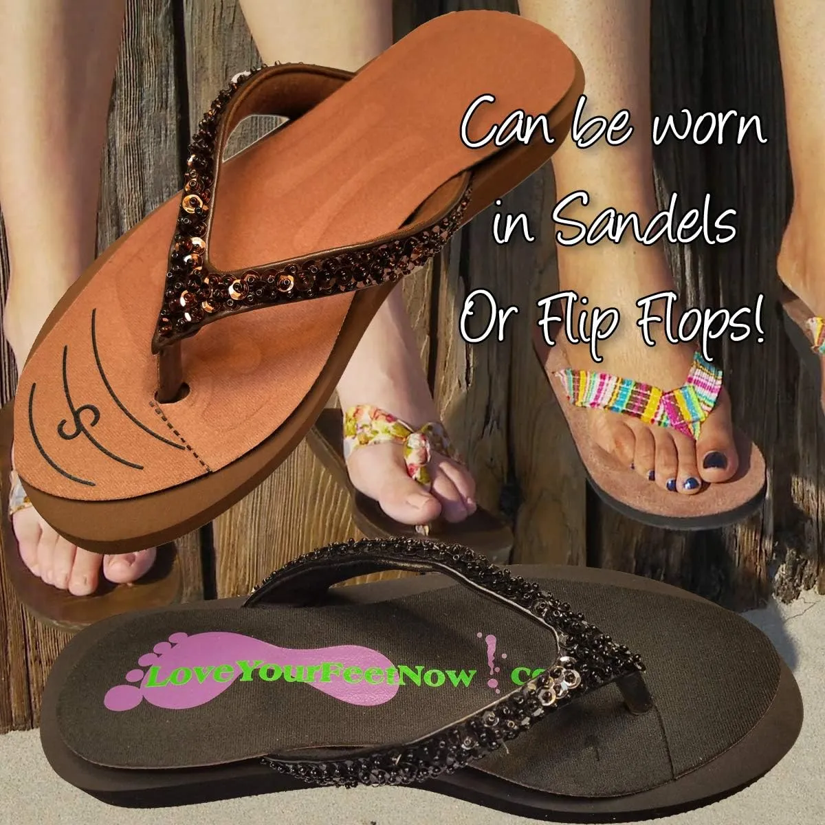 Liquid Orthotic Inserts for Men/Women - Shoe Insoles for Plantar Fasciitis, Neuropathy & Sore Feet. ((S))
