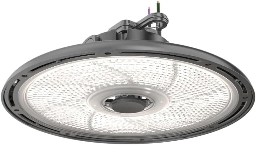 Lithonia Lighting REBL Round High Bay LED Light, 24,000/27,000/30,000 Adjustable Lumen Output, 3500K/4000K/5000K Switchable White Color Temperature, Work Light, UVOLT 120-347V, 14.6" x 7.7", Bronze