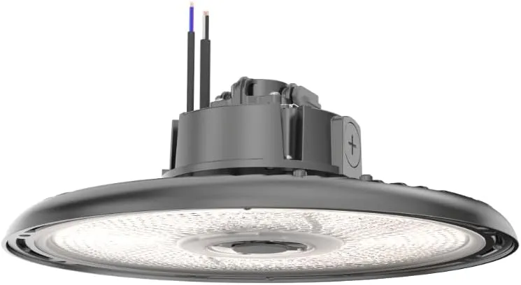 Lithonia Lighting REBL Round High Bay LED Light, 24,000/27,000/30,000 Adjustable Lumen Output, 3500K/4000K/5000K Switchable White Color Temperature, Work Light, UVOLT 120-347V, 14.6" x 7.7", Bronze