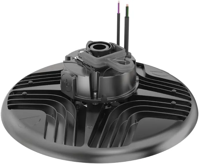 Lithonia Lighting REBL Round High Bay LED Light, 24,000/27,000/30,000 Adjustable Lumen Output, 3500K/4000K/5000K Switchable White Color Temperature, Work Light, UVOLT 120-347V, 14.6" x 7.7", Bronze