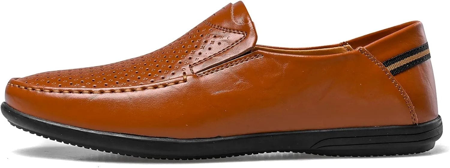 Loafer Premium Genuine Leather Men's Casual Shoes Slip On Mens Driving Penny Loafers for Men Lightweight Breathable