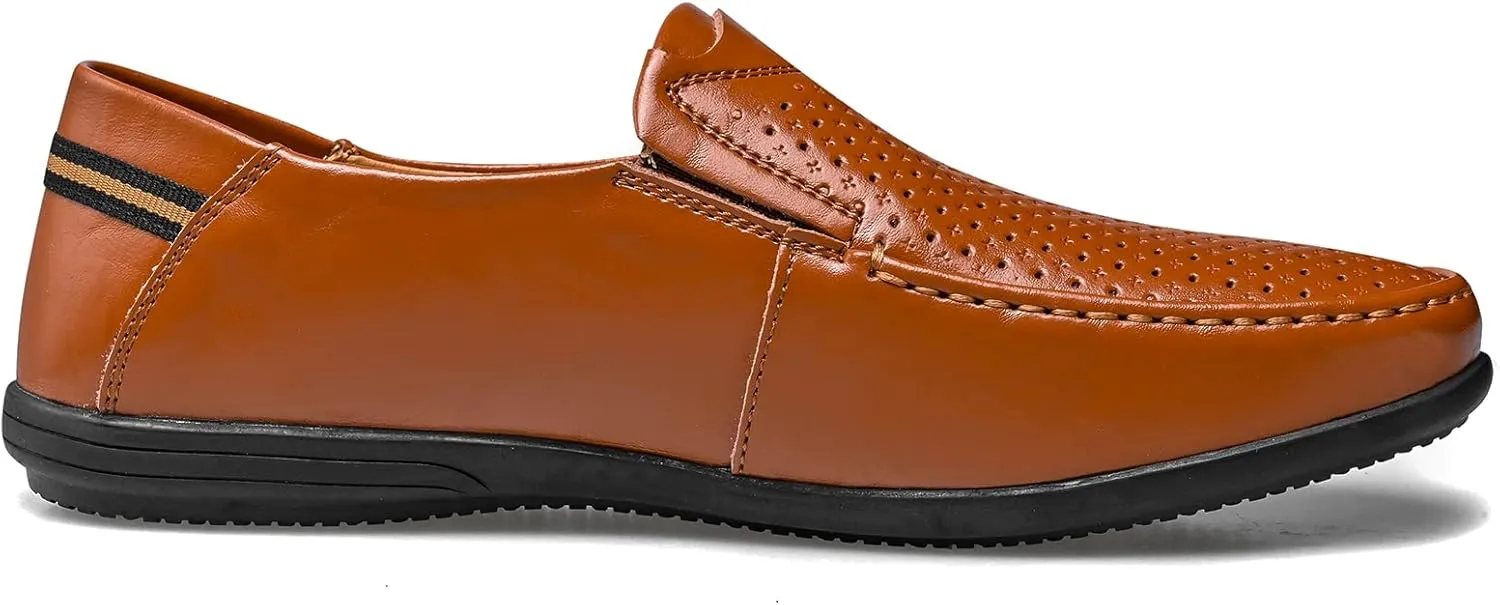 Loafer Premium Genuine Leather Men's Casual Shoes Slip On Mens Driving Penny Loafers for Men Lightweight Breathable