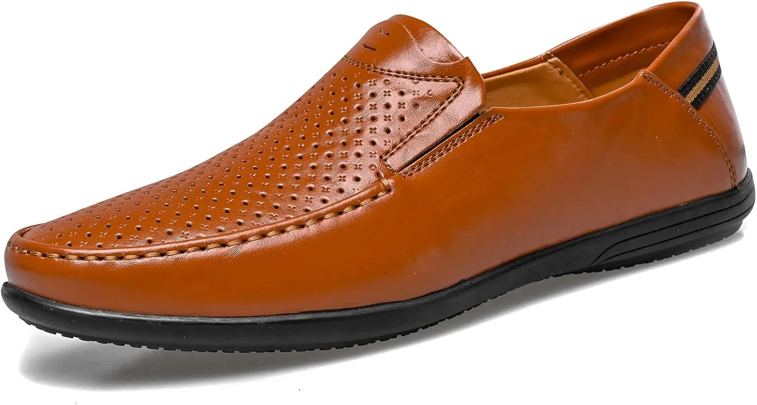 Loafer Premium Genuine Leather Men's Casual Shoes Slip On Mens Driving Penny Loafers for Men Lightweight Breathable
