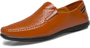 Loafer Premium Genuine Leather Men's Casual Shoes Slip On Mens Driving Penny Loafers for Men Lightweight Breathable