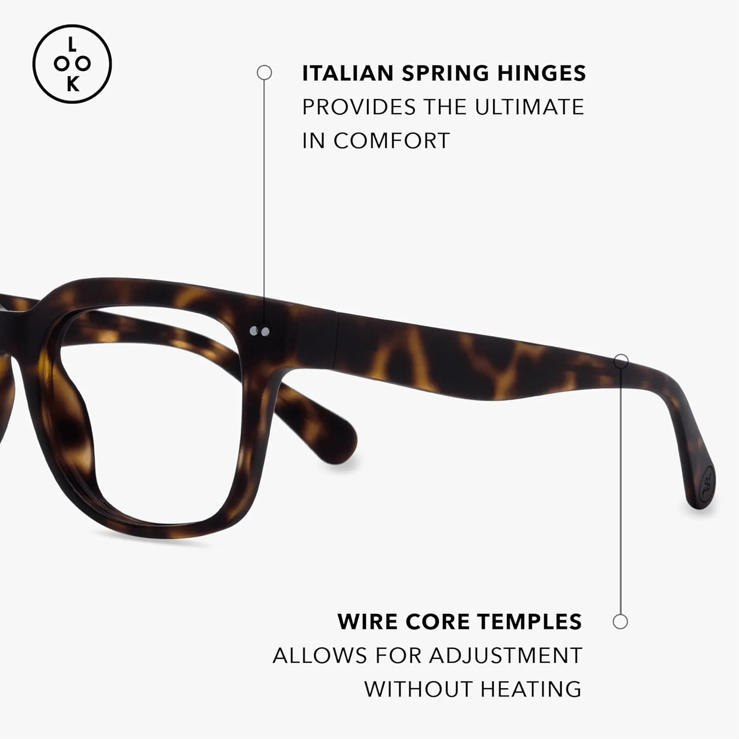 LOOK OPTIC Laurel Progressive Reader - Stylish Unisex Reading Glasses, Prescription-Quality