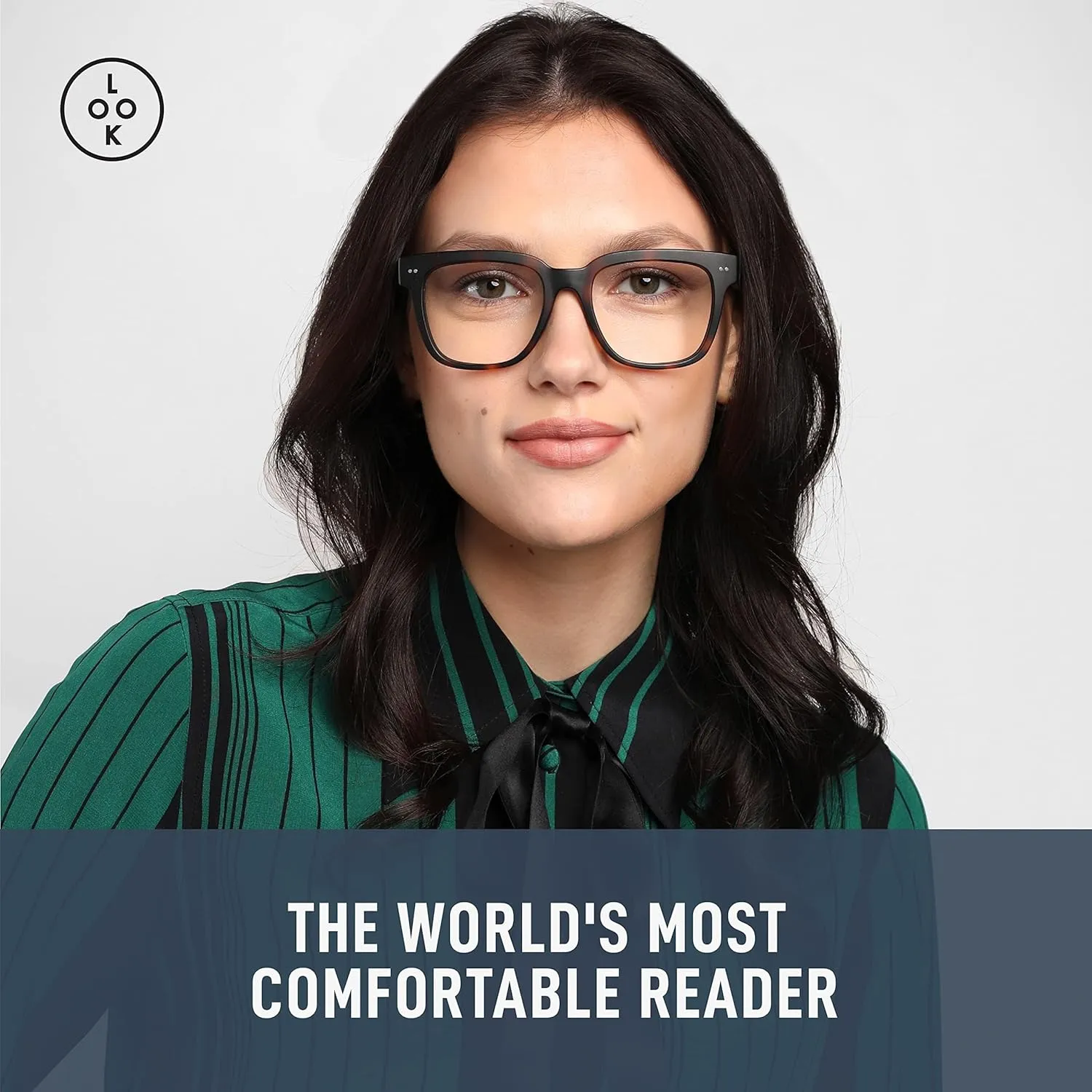 LOOK OPTIC Laurel Progressive Reader - Stylish Unisex Reading Glasses, Prescription-Quality