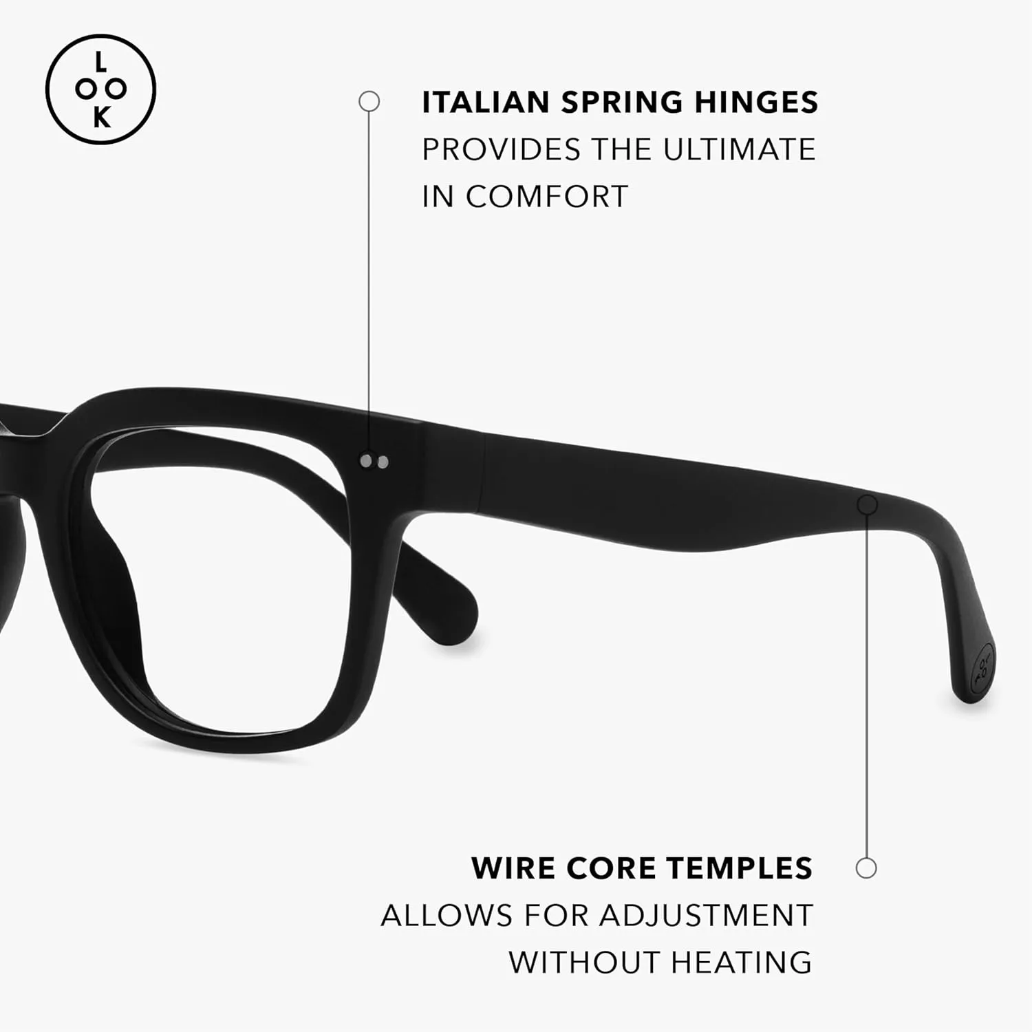 LOOK OPTIC Laurel Progressive Reader - Stylish Unisex Reading Glasses, Prescription-Quality
