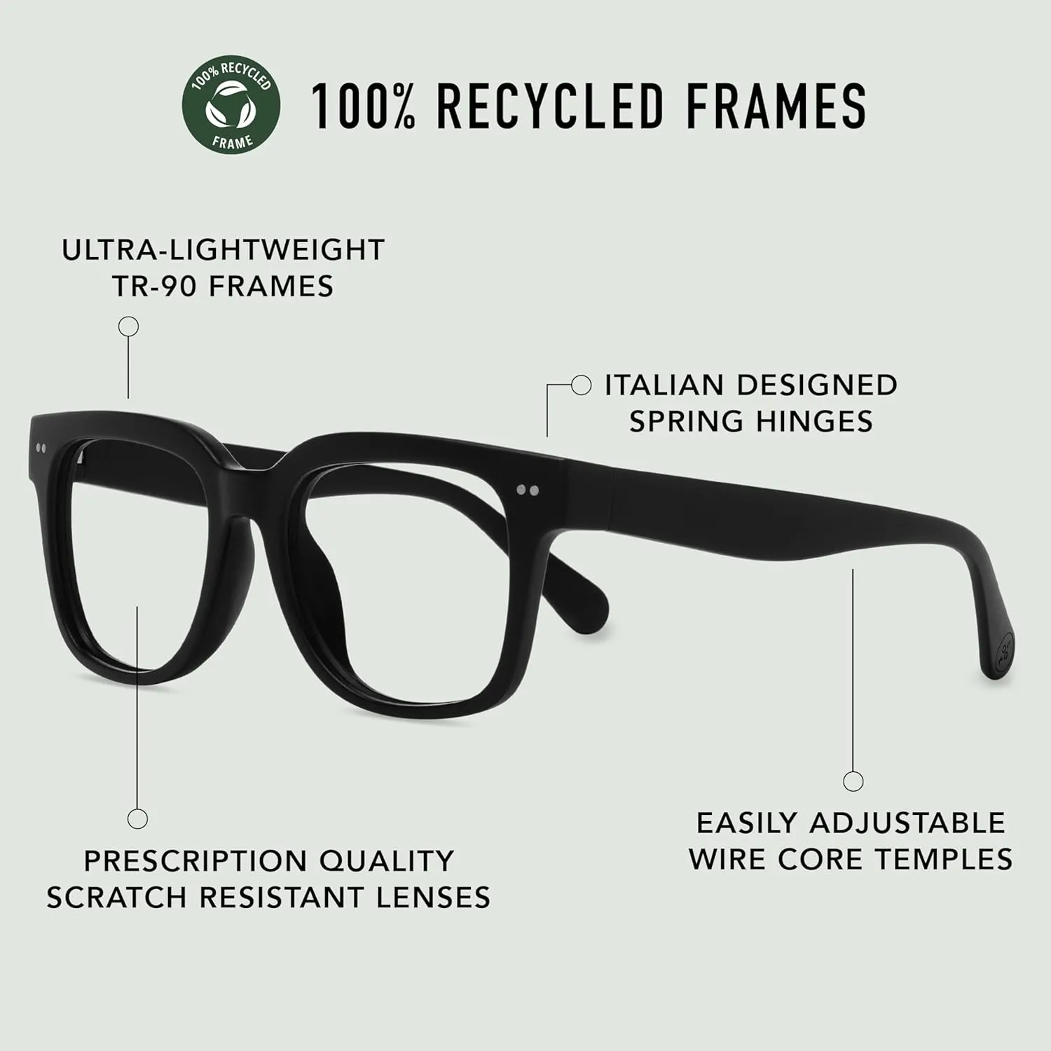 LOOK OPTIC Laurel Progressive Reader - Stylish Unisex Reading Glasses, Prescription-Quality