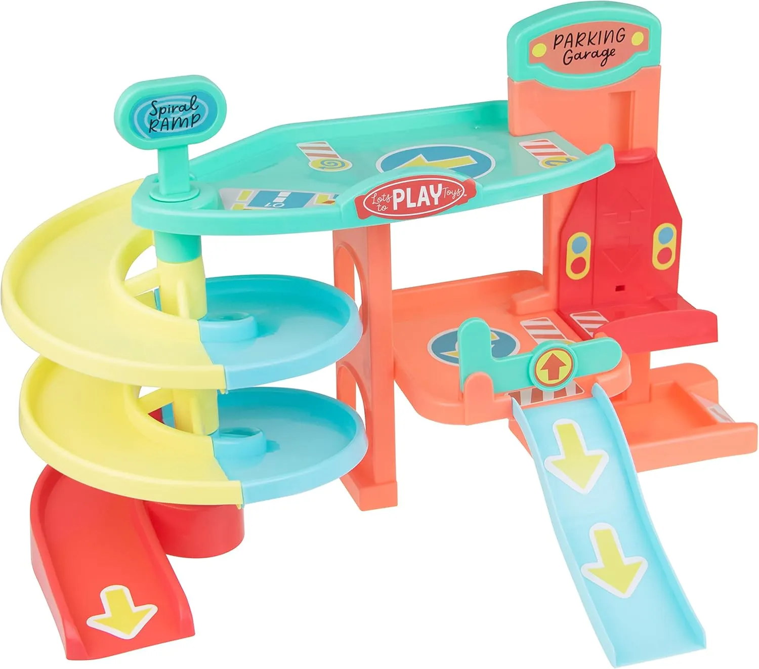 Lots to Play Toys - Multi-Story Baby Car Parking Garage - JC Toys