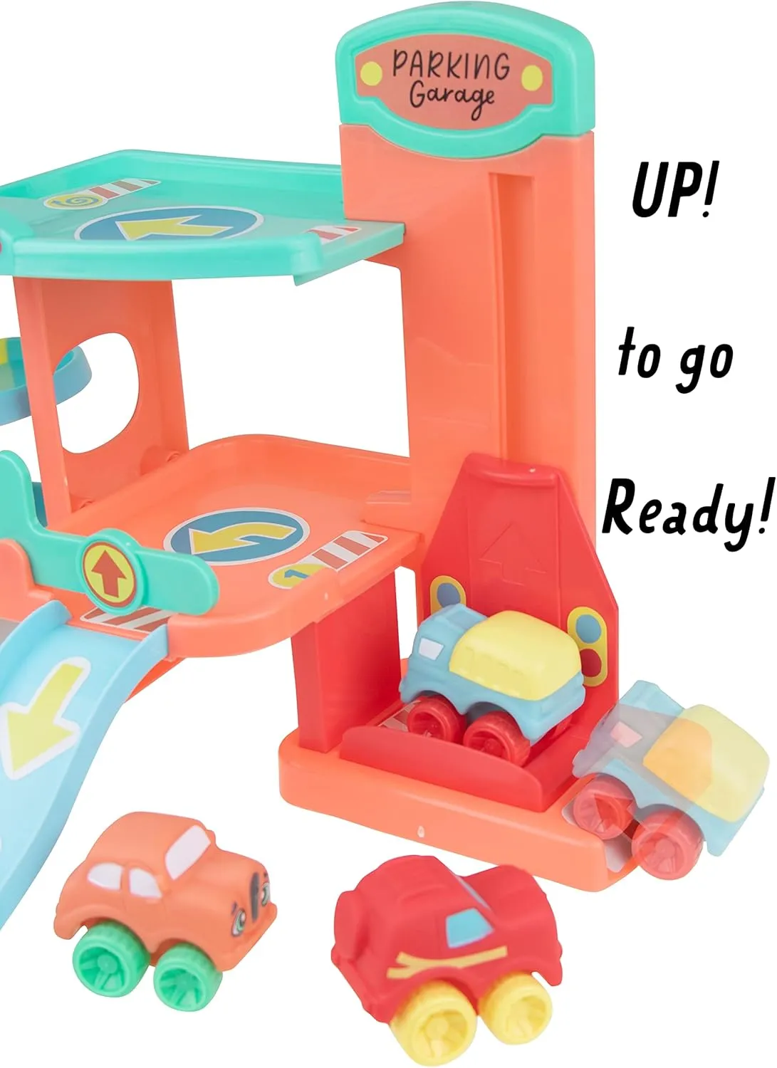 Lots to Play Toys - Multi-Story Baby Car Parking Garage - JC Toys
