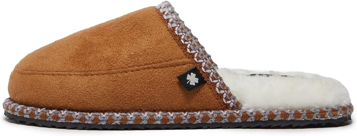 Lucky Brand Micro-Suede Memory Foam Boys Slippers - Closed Toe Plush Lined House Shoes/Kids Slippers