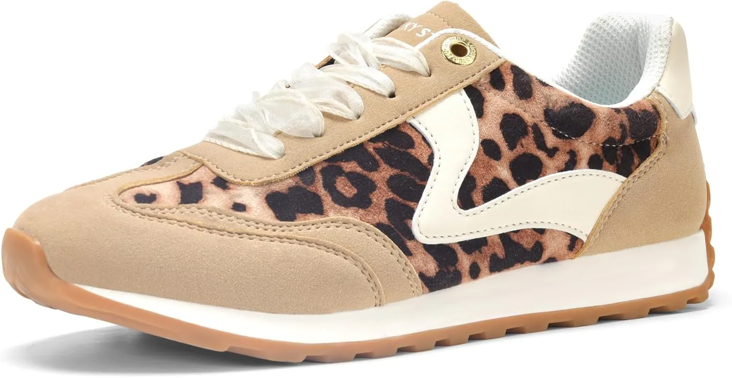 LUCKY STEP Women's Fashion Sneakers Trendy Tennis Shoes Neutral Stylish Retro Trainers Casual Running Walking Shoes