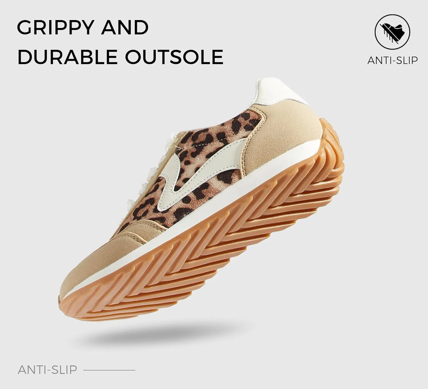 LUCKY STEP Women's Fashion Sneakers Trendy Tennis Shoes Neutral Stylish Retro Trainers Casual Running Walking Shoes