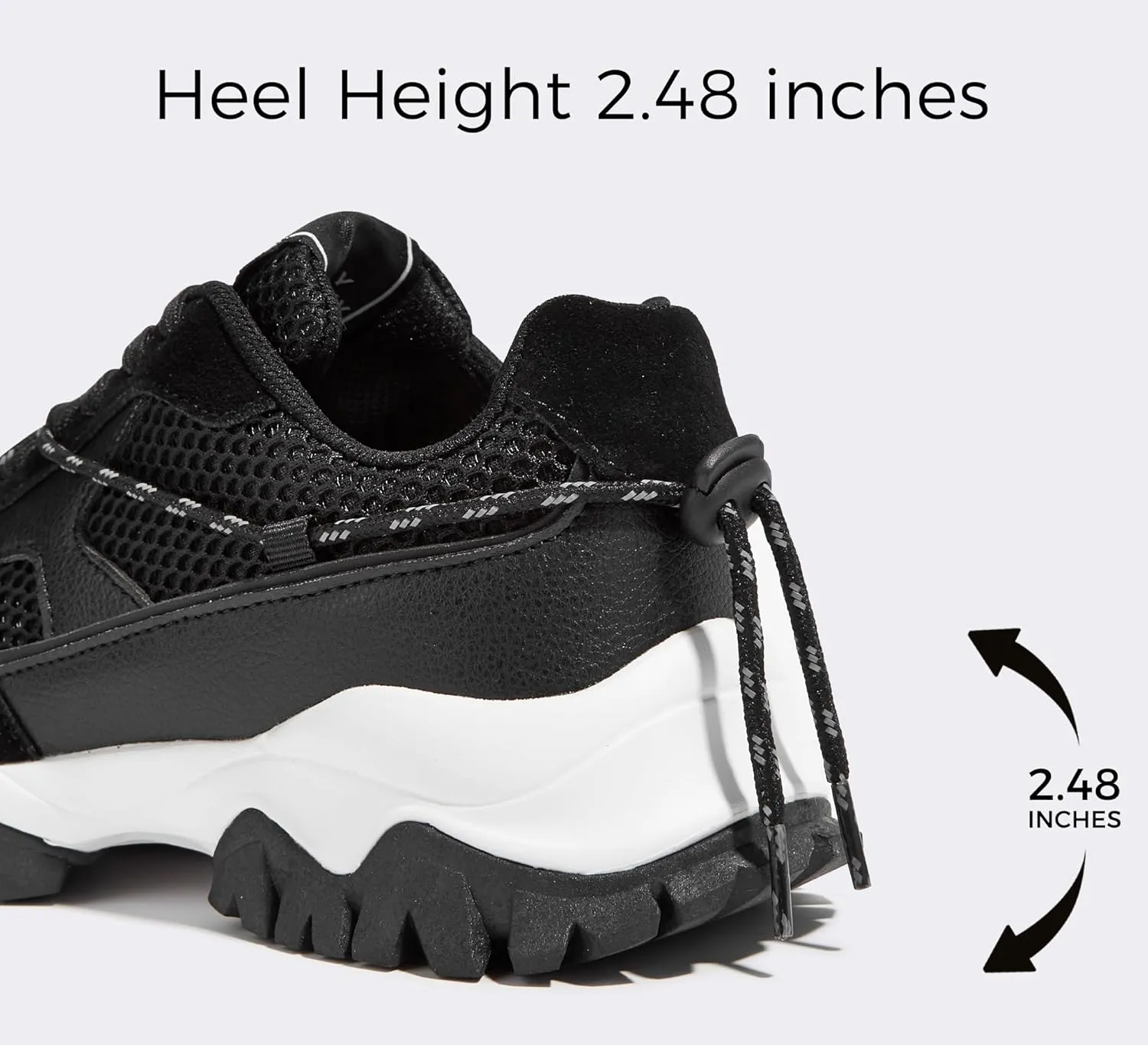 LUCKY STEP Women's Platform Colorful Fashion Sneakers Tennis Retro Colorblock Adjustable Lace Lifestyle Stylish Cute Chunky Dad Casual Walking Shoes