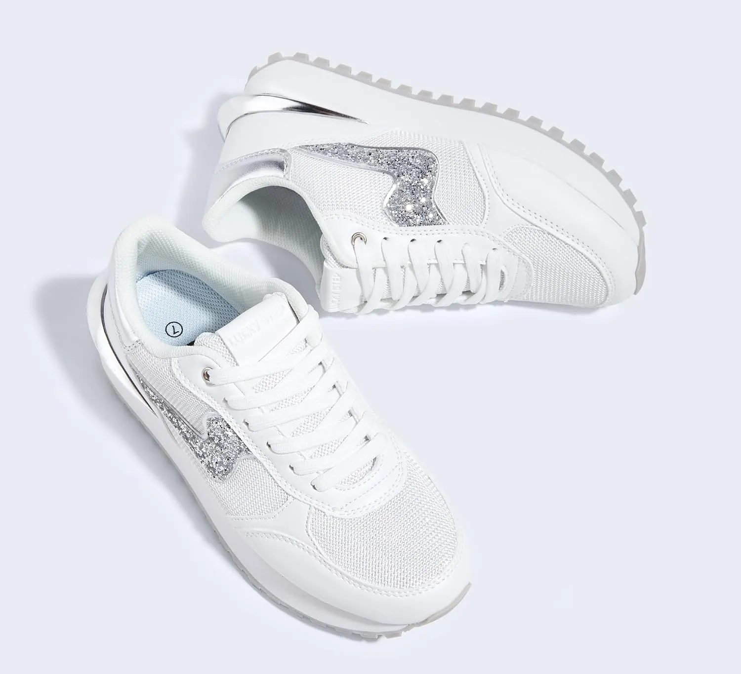 LUCKY STEP Women's Platform Fashion Sneakers Tennis Retro Walking Casual Trainers Stylish Durable Deluxe Skate Running Shoes