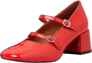 Maiyang Women Chic Two Straps Buckled Mary Jane Pumps Round Toe Chunky Mid Heel Party Event Dress Daily Shoes Size 4-16 US