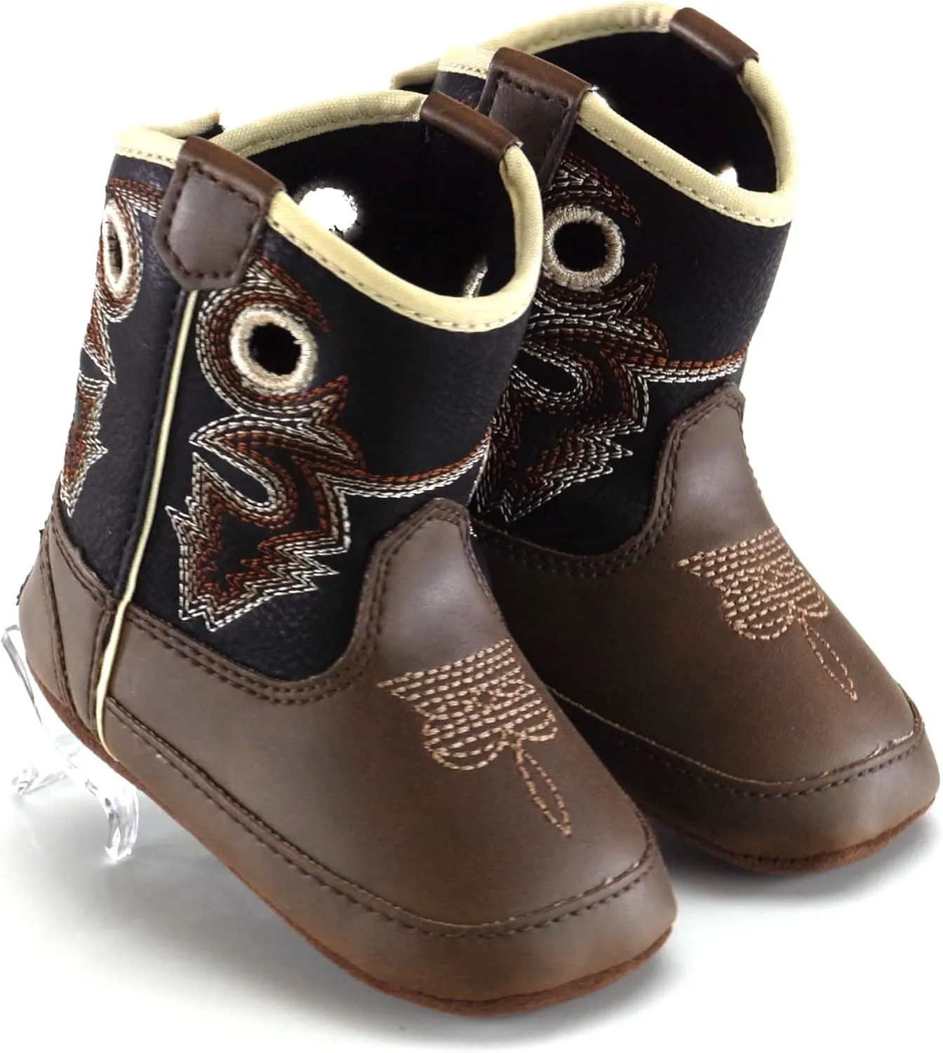 M&F Western Kids Baby-Boy's Trace Infant/Toddler Bucker Boot First Walker Shoe