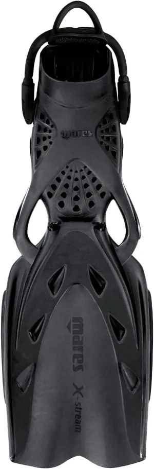 Mares Unisex Adult X-Stream Open Heel Scuba Diving Swim Fins - Durable Wear-Resistant Flexible Flippers for Swimming, Diving, Snorkeling - 410019