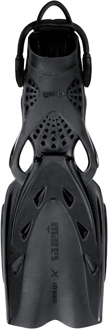 Mares Unisex Adult X-Stream Open Heel Scuba Diving Swim Fins - Durable Wear-Resistant Flexible Flippers for Swimming, Diving, Snorkeling - 410019