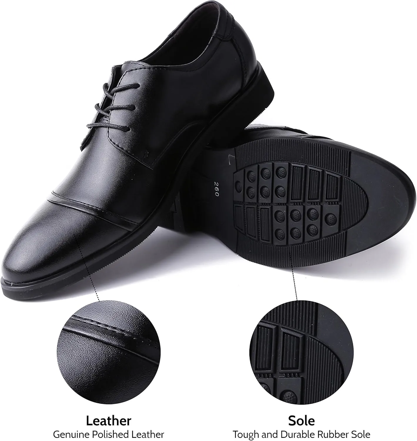 Marino Oxford Dress Shoes for Men - Formal Leather Mens Shoes