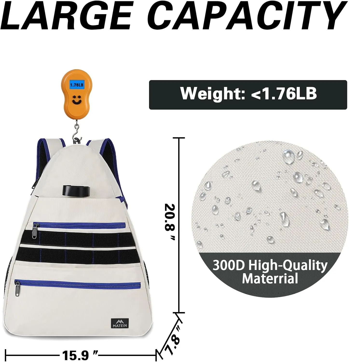 MATEIN Tennis Bag, Large Tennis Backpack for Men & Women with Shoe Compartment Hold 2 Rackets, Pickleball Paddles, Badminton Racquet, Ball Accessories