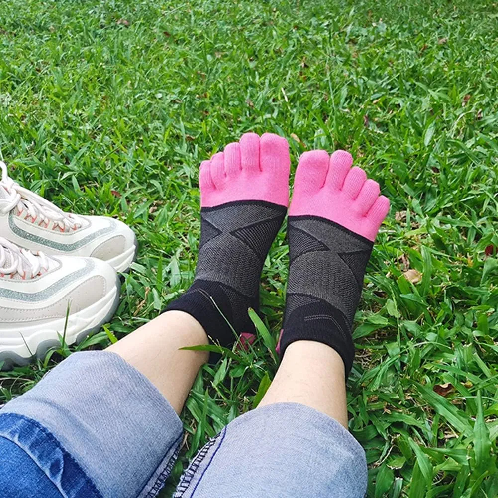 Meaiguo Toe Socks No Show Cotton Low Cut Five Finger Socks Athletic for Women