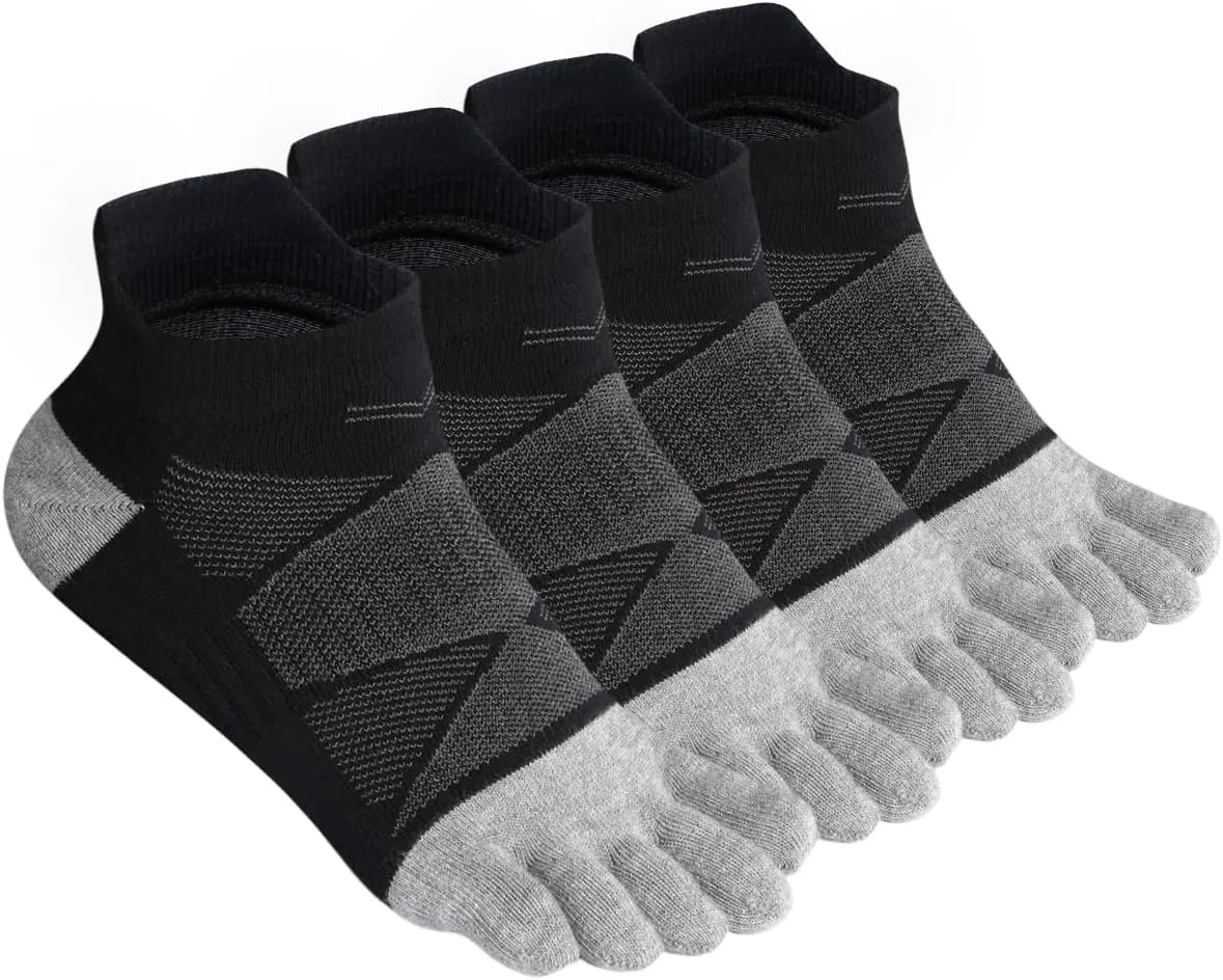 Meaiguo Toe Socks No Show Cotton Low Cut Five Finger Socks Athletic for Women
