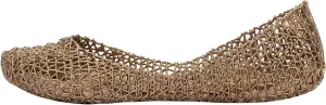 Melissa Campana Papel Flats for Women - Comfortable, Stylish & Flexible Slide-On Closed-Toe Jelly Flat Shoes with Hollow Interwoven Cut Out Design