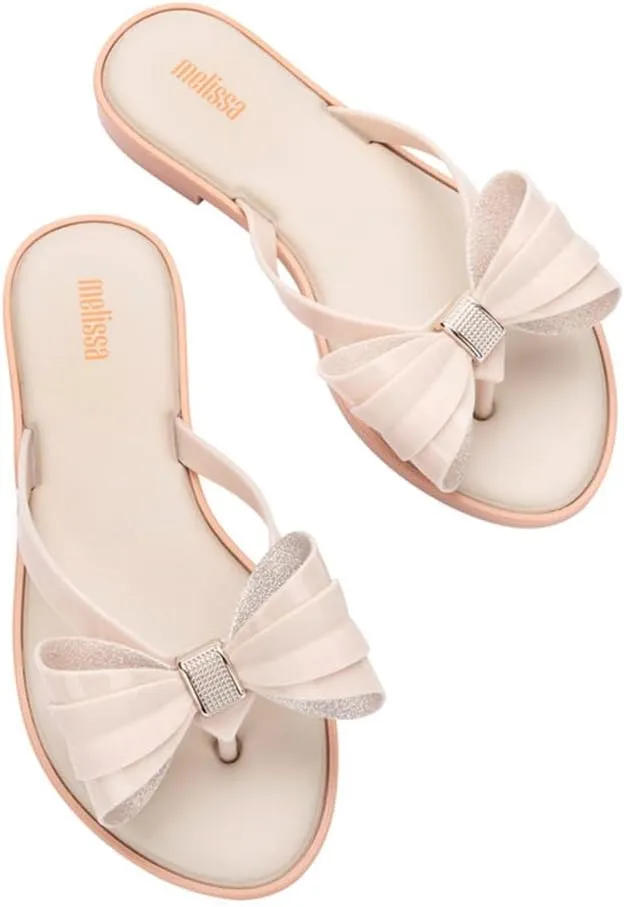 Melissa Slim V Women's Flip Flops- Jelly Flip Flops for Women, Slip on Women's Sandals, Women's Summer Fashion, Adult Jellies