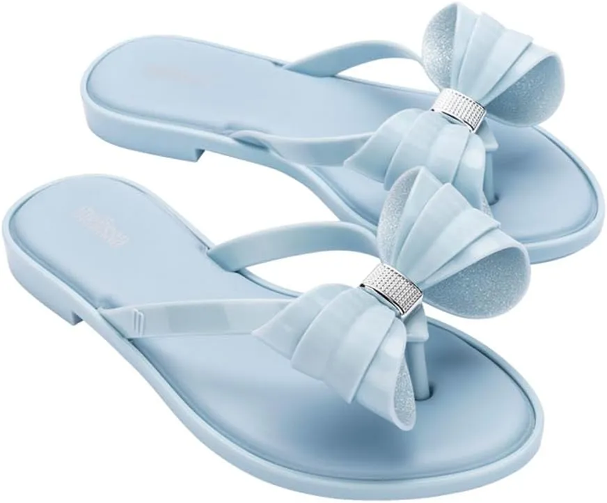 Melissa Slim V Women's Flip Flops- Jelly Flip Flops for Women, Slip on Women's Sandals, Women's Summer Fashion, Adult Jellies