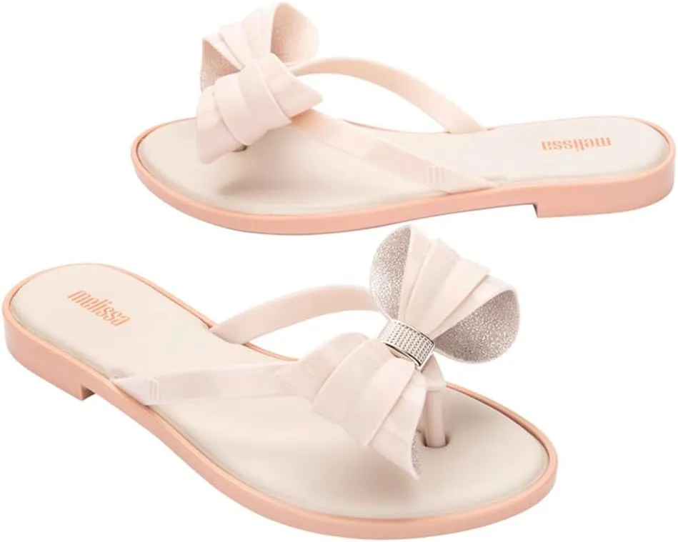 Melissa Slim V Women's Flip Flops- Jelly Flip Flops for Women, Slip on Women's Sandals, Women's Summer Fashion, Adult Jellies