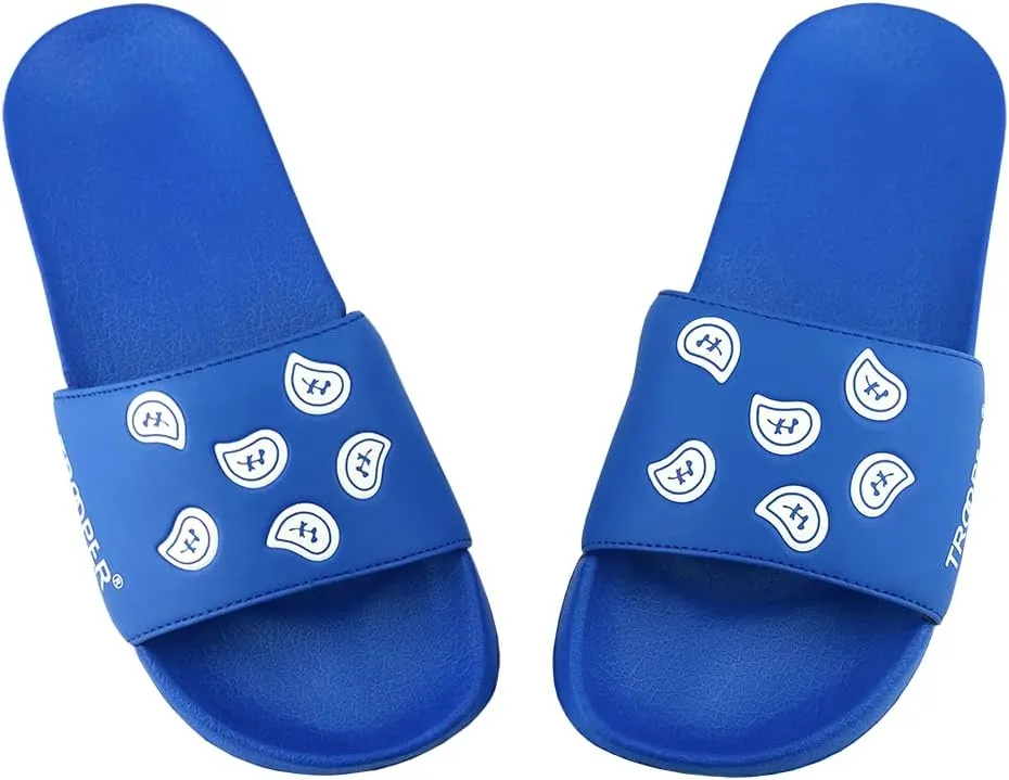 Men and Women TB-01 Bandana Paisley EVA Slide Sandals | Quick Drying Shower Slides | Ultra Cushion For Indoor and Outdoor | Contoured Footbed