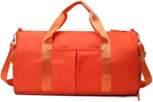 Men and Women's Travel Bag With Shoe Compartment Sports Tote Gym Bag Weekender Overnight Shoulder Bag