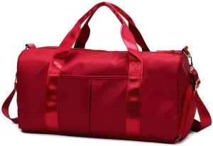 Men and Women's Travel Bag With Shoe Compartment Sports Tote Gym Bag Weekender Overnight Shoulder Bag