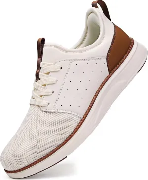 Men Casual Dress Shoes Hands Free Slip On Laceless Fashion Sneakers Lightweight Breathable Walking Shoes Gym Tennis Athletic