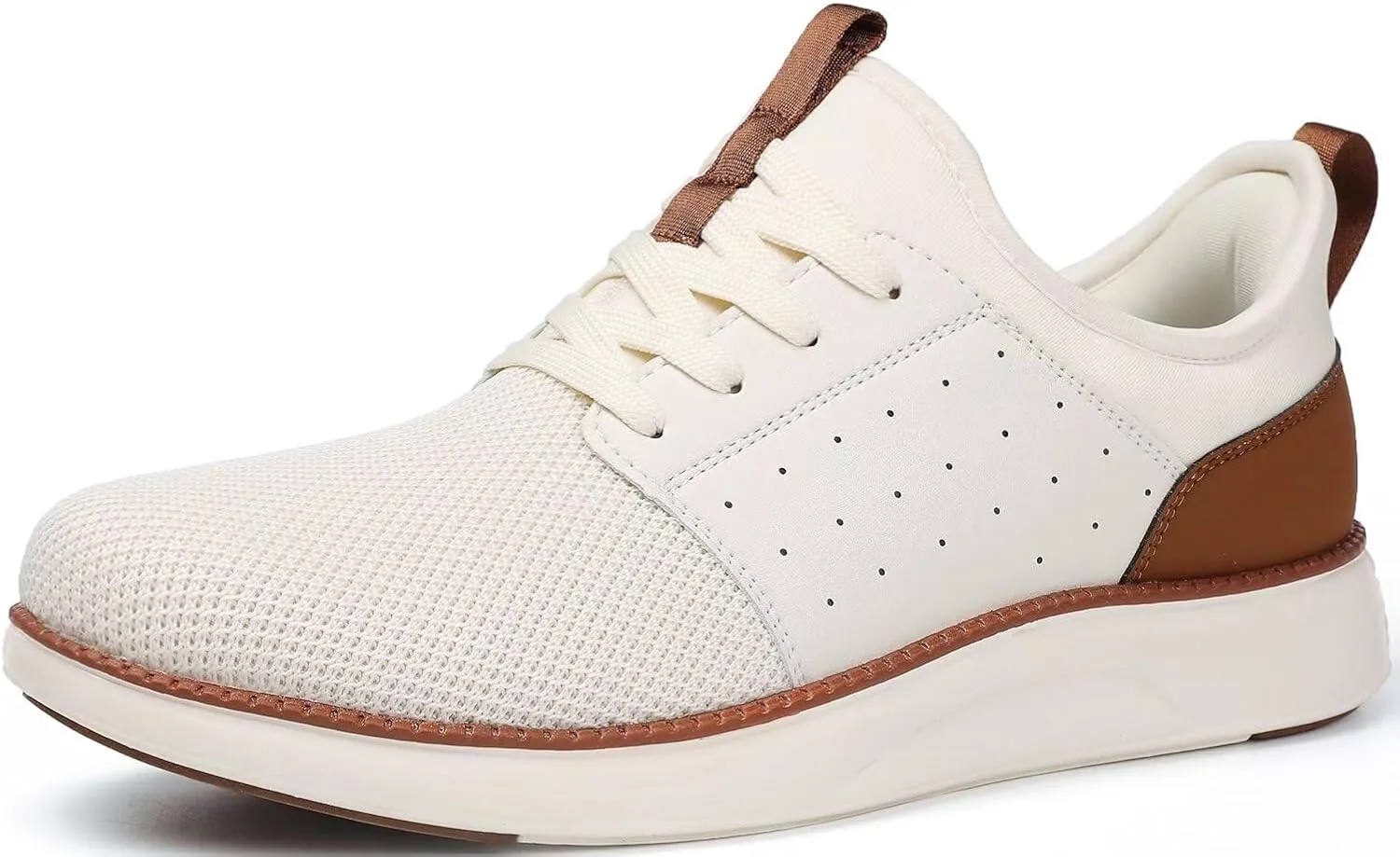 Men Casual Dress Shoes Hands Free Slip On Laceless Fashion Sneakers Lightweight Breathable Walking Shoes Gym Tennis Athletic