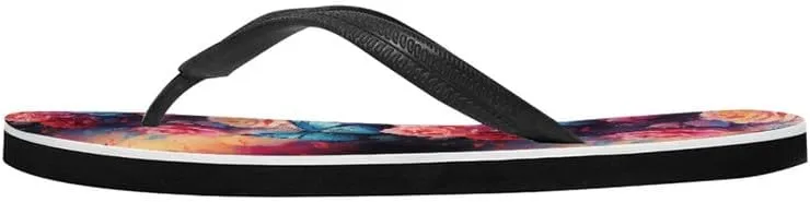 Men Hawaii Flip Flop Sandal Geometry Lightweight Thong Sandals Xmas Santa Claus Unisex Bathroom Orthotic Flip Flops
