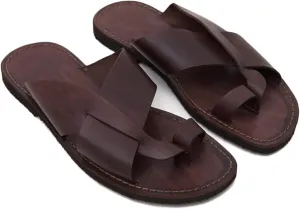 Mens Bunion Splints Flip Flops,Vintage Roman Comfort Orthopedic Sandals,Summer Lightweight Breathable Toe Corrector Slippers for Men,for Plantar Fasciitis