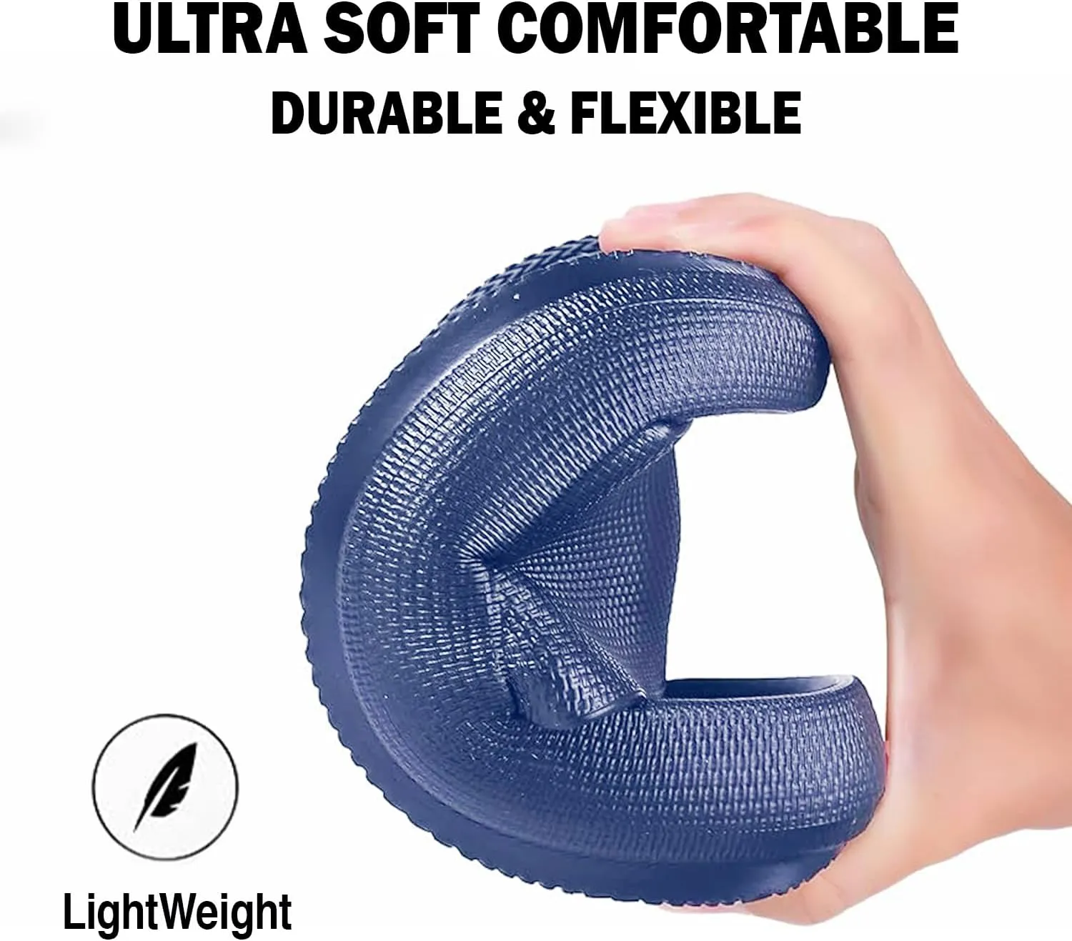 Men's Classic Cushion Sliders/Slippers with Adjustable Buckle Strap for Adult | Comfortable & LightWeight |Stylish & Anti-Skid| Waterproof & Everyday Flip Flops for Gents/Boys D-505
