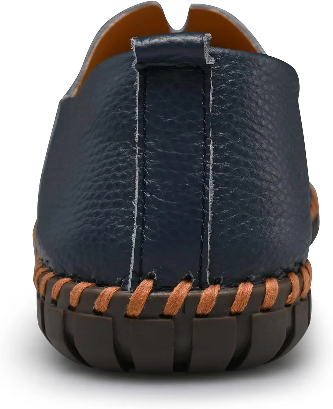 Men's Genuine Leather Loafer Shoes Slip On Soft Breathable Handmade Stitching Fashion Casual Shoes Lightweight Driving Dress Shoe