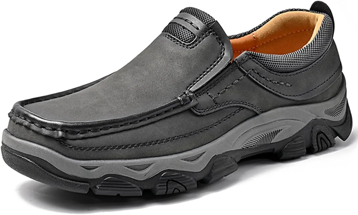 Men's Loafers Casual Slip On Shoes Soft Loafer for Men Lightweight Breathable Non Slip Walking Sneakers Comfortable Driving Shoes for Hiking