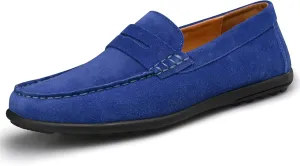 Men’s Moccasins Loafers Casual Leather Slip-On Driving Shoes Dress Comfortable & Light-Weight