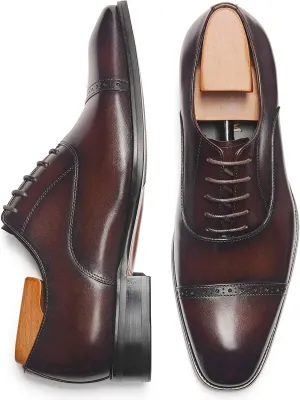 Men's Oxford Formal Comfortable Dress Shoes Genuine Leathers