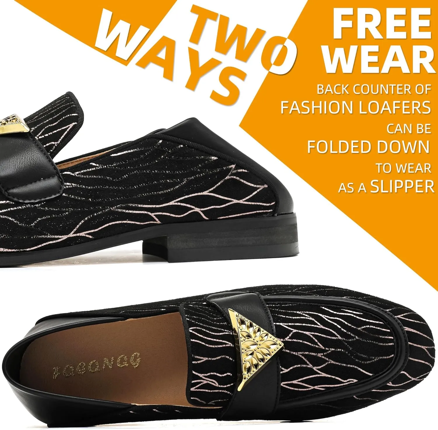 Men's Velvet Loafers Mens Shiny Slip-on Slippers, Classic Formal Wear Fashion Dress Loafer, Penny Party Wedding Dress Shoes for Men