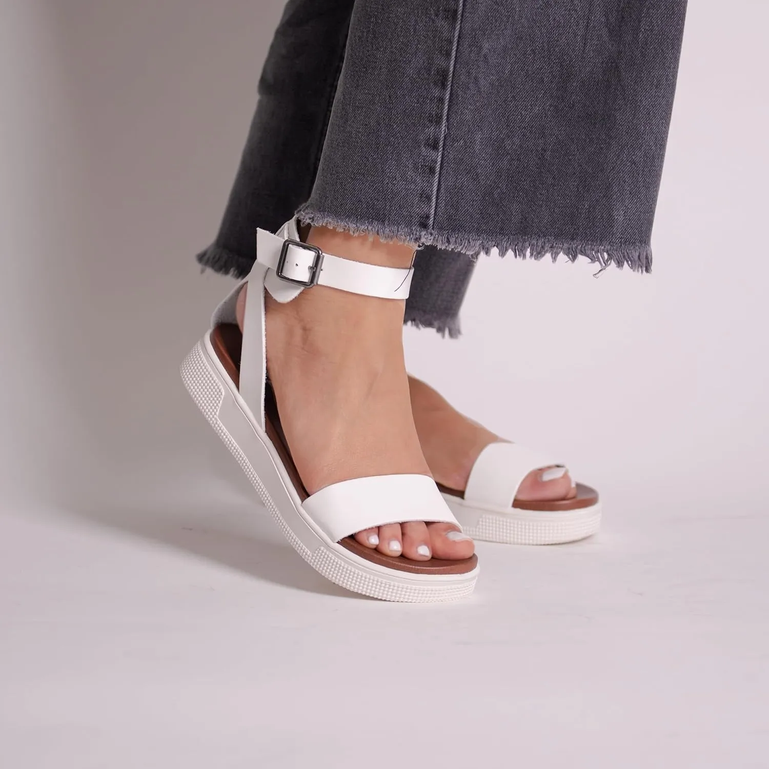 MIA Shoes Ellen Womens Ankle Strap Platform Sandals